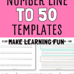 5 Number Line to 50 Templates - Make Learning Fun | SaturdayGift