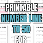 5 Printable Number Line to 50 for Learning | SaturdayGift