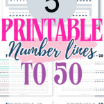 5 Printable Number Lines to 50 | SaturdayGift
