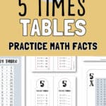 5 Times Tables - Practice Math Facts | SaturdayGift