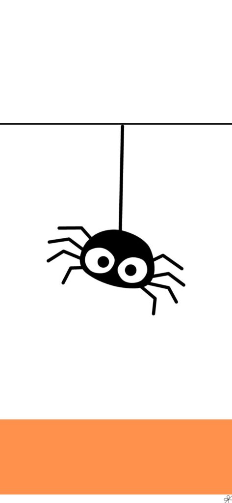 5. Black Spider - Halloween wallpaper backgrounds | SaturdayGift