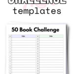 50 Book Challenge Printables | SaturdayGift