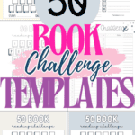 50 Book Challenge Template Free Printables | SaturdayGift