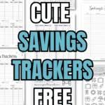 51 Cute Savings Trackers Free Printables | SaturdayGift