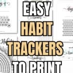 55 Easy Habit Trackers to Print and Use | SaturdayGift