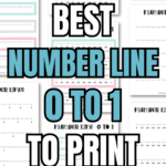 6 Best Number Line 0 to 1 to Print & Learn | SaturdayGift