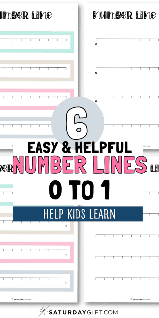 6 Easy & Helpful Number Lines 0 to 1 - Help Kids Learn | SaturdayGift