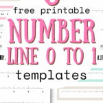 6 Free Printable Number Line 0 to 1 Templates - Practice Math Facts | SaturdayGift