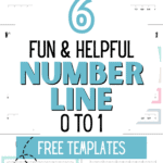 6 Fun & Helpful Number Line 0 to 1 Free Templates - Print & Learn | SaturdayGift