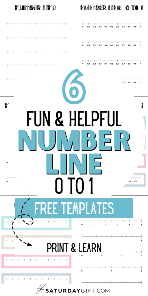 6 Fun & Helpful Number Line 0 to 1 Free Templates - Print & Learn | SaturdayGift