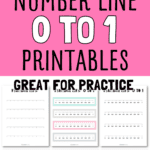 6 Number Line 0 to 1 Printables - Great for Practice | SaturdayGift