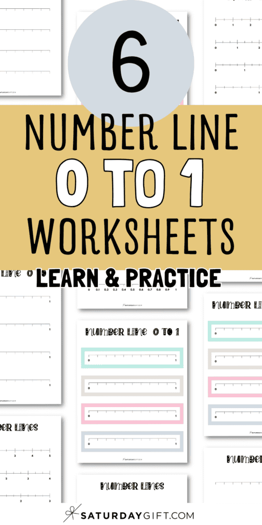 6 Number Line 0 to 1 Worksheets - Learn & Practice | SaturdayGift