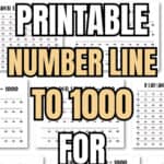 6 Printable Number Line to 1000 For Homework | SaturdayGift