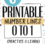 6 Printable Number Lines 0 to 1 - Practice & Learn | SaturdayGift