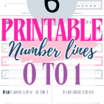 6 Printable Number Lines 0 to 1 | SaturdayGift