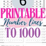 6 Printable Number Lines to 1000 | SaturdayGift