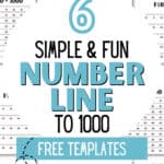 6 Simple & Fun Number Line to 1000 Free Templates - Classroom Ready | SaturdayGift