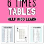 6 Times Tables - Help Kids Learn | SaturdayGift