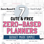 7 Cute and Free Zero-Based PLanners | SaturdayGift