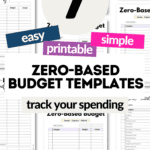 7 Easy and Printable Zero-Based Budget Templates | SaturdayGift