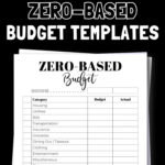 7 Free Printable Zero-Based Budget Templates PDFs | SaturdayGift