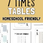 7 Times Tables - Homeschool Friendly | SaturdayGift