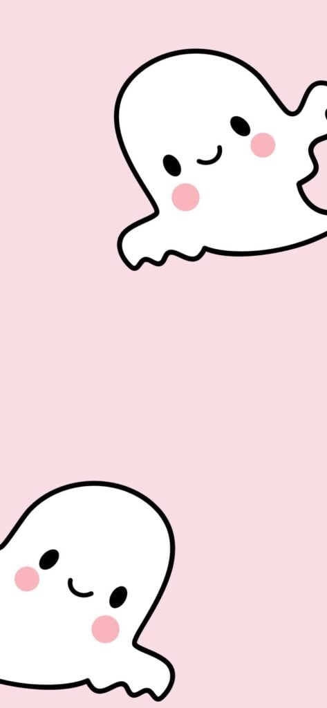 7. Halloween Wallpaper - Cute & Friendly Ghosts | SaturdayGift