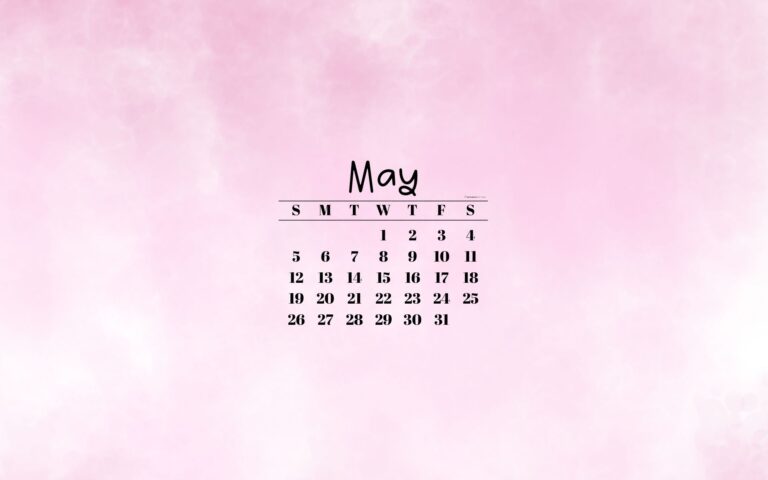 May Desktop Wallpaper - 21 Cute & Free May 2024 Calendar Backgrounds