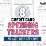 8 Credit Card Spending Tracker PDFs | SaturdayGift