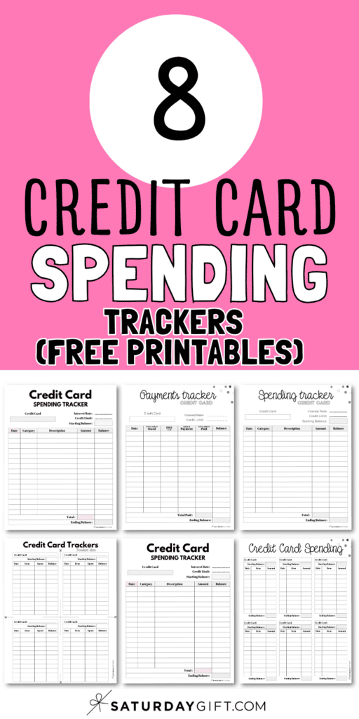 8 Credit Card Spending Trackers | SaturdayGift