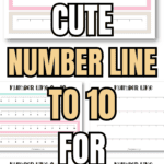 8 Cute Number Line to 10 for Practice | SaturdayGift