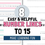 8 Easy & Helpful Number Lines to 15 - Make Learning Fun | SaturdayGift