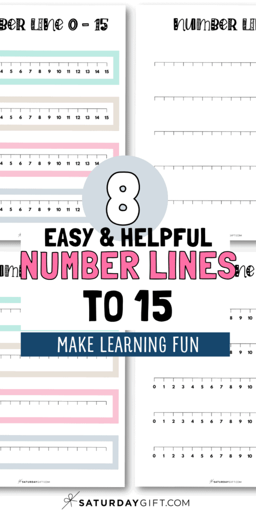8 Easy & Helpful Number Lines to 15 - Make Learning Fun | SaturdayGift