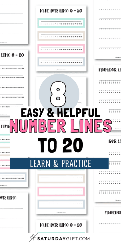 8 Easy & Helpful Number Lines to 20 - Learn & Practice | SaturdayGift