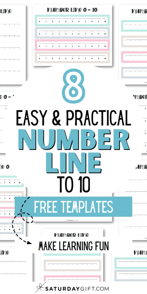 8 Easy & Practical Number Line to 10 Free Templates - Make Learning Fun | SaturdayGift