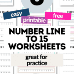 8 Easy Printable & Free Number Line to 15 Worksheets - Great for Practice | SaturdayGift