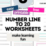 8 Easy Printable & Free Number Line to 20 Worksheets - Make Learning Fun | SaturdayGift