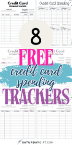 Credit Card Spending Trackers - Free Printables