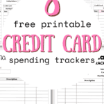 8 Free Printable Credit Card Spending Trackers | SaturdayGift