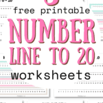 8 Free Printable Number Line to 20 Worksheets - Help Kids Learn | SaturdayGift