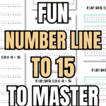 8 Fun Number Line to 15 - To Master Math | SaturdayGift