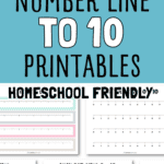 8 Number Line to 10 Printables - Homeschool Friendly | SaturdayGift