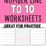 8 Number Line to 10 Worksheets - Great for Practice | SaturdayGift