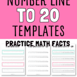 8 Number Line to 20 Templates - Practice Math Facts | SaturdayGift
