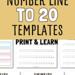 8 Number Line to 20 Templates - Print & Learn | SaturdayGift
