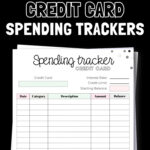 8 Printable Credit Card Spending Trackers | SaturdayGift