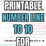 8 Printable Number Line to 10 for Practice | SaturdayGift