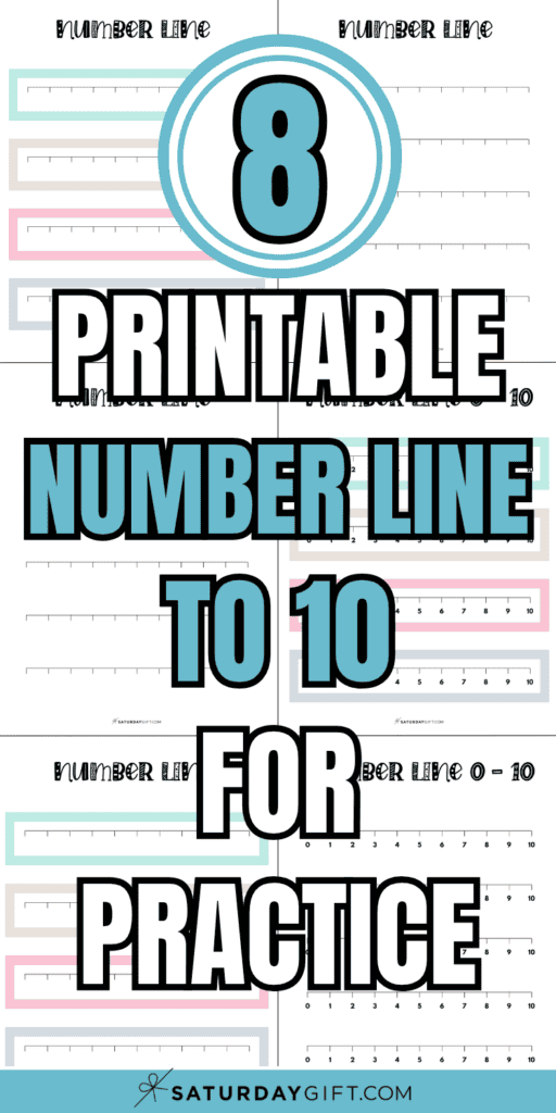 8 Printable Number Line to 10 for Practice | SaturdayGift