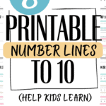 8 Printable Number Lines to 10 - Help Kids Learn | SaturdayGift