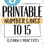8 Printable Number Lines to 15 - Learn & Practice | SaturdayGift